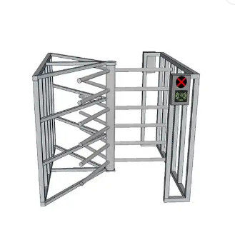 Controle de acesso da porta do torniquete da altura da metade de porta dobro para a escola/supermercado
