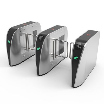 Turnstile automático de barreira de balanço com transmissão de voz DC24V 6.25A e LED indicador para controle de acesso