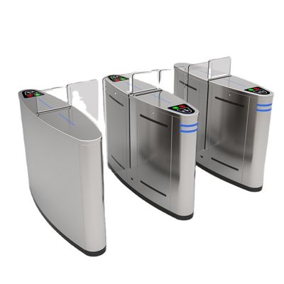 Torniquete de vidro acrílico da porta de deslizamento da segurança de SS304 1.2mm com leitor de cartão