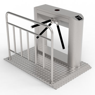 Controle de acesso automático de impressão digital Tripódio Turnstile Reconhecimento facial 304 aço inoxidável Segurança anti-explosão