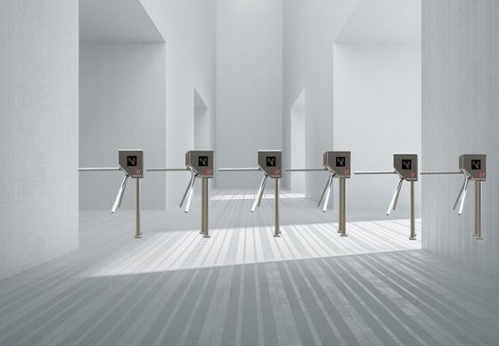 Sistema de Controle de Acesso ao Portão de Tripódio Turnstile Barreira de Portão Elétrica para Edifícios de Escritório