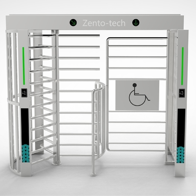 Turnstile de altura total com RFID e reconhecimento facial, 230KG