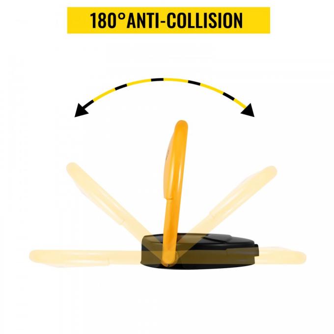 Parking lock with 180° anti-collision feature