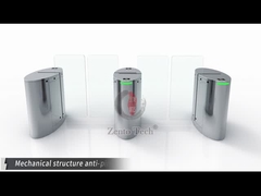Segurança do Aeroporto Turnstile deslizante Leitor de cartão de acesso eletrônico Reconhecimento facial