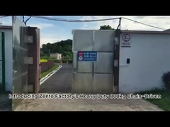 Sistema de abertura de portas deslizantes industriais para portas de aço de 800 kg.